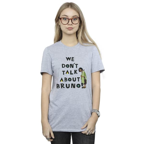 Disney Womens/Ladies Encanto We Dont Talk About Bruno Boy Cotton Boyfriend T-Shirt