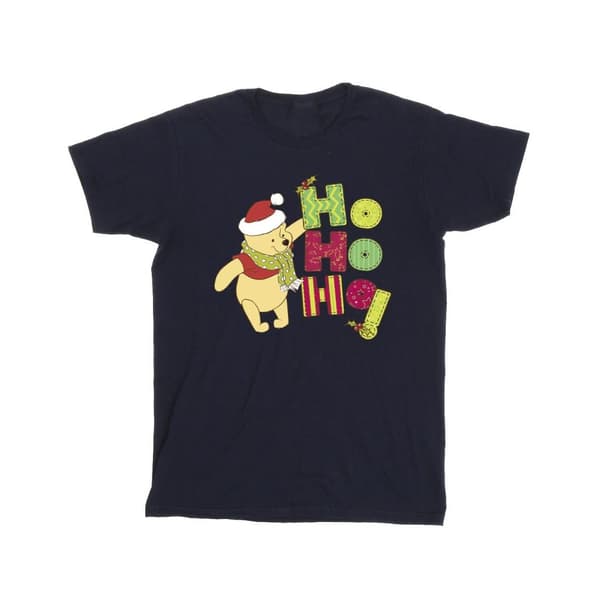Disney Winnie the Pooh Ho Ho Ho T-shirt i bomull med halsduk