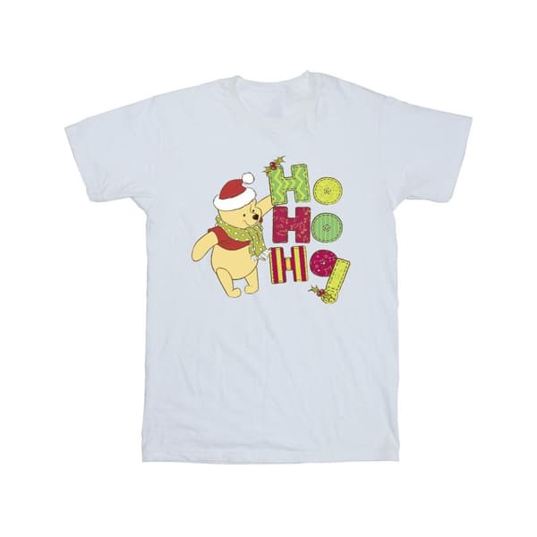 Disney Winnie the Pooh Ho Ho Ho T-shirt i bomull med halsduk
