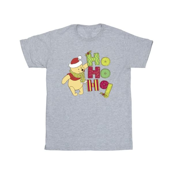 Disney Winnie the Pooh Ho Ho Ho T-shirt i bomull med halsduk