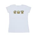 Miniatyrbild 1 av 3: Star Wars Dam/Tjej The Mandalorian Grogu Poses - Bomulls-T-shirt