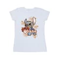 Miniatyrbild 1 av 3: Disney Dam/Tjej Lilo And Stitch Ohana Orange Hibiscus Bomulls-T-shirt