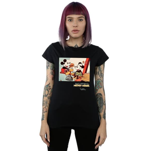 Disney Dam/Tjej Musse Pigg - Bygga en byggnad - T-shirt i bomull