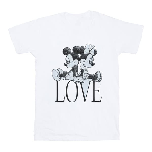 Disney Mens Mickey And Minnie Mouse Love T-Shirt