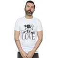 Pikkukuva 3 / 4: Disney Mens Mickey And Minnie Mouse Love T-Shirt