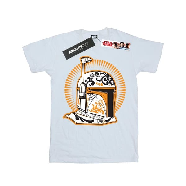 Star Wars Girls Boba Fett Dia De Los Muertos Cotton T-Shirt