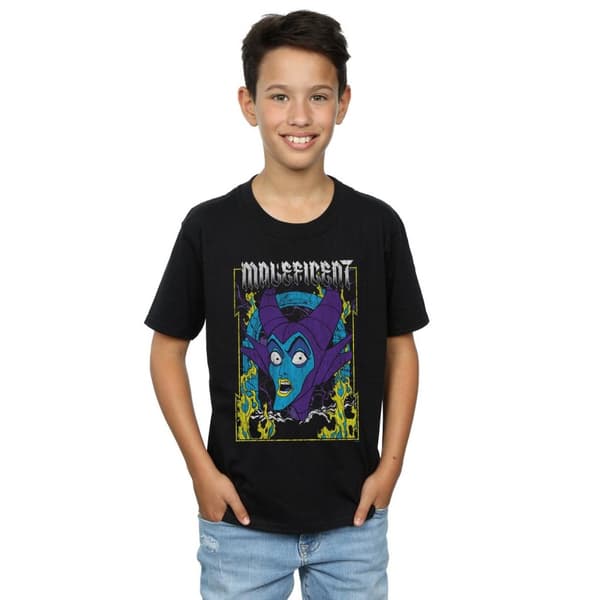 Disney T-shirt med Maleficent-affisch för pojkar