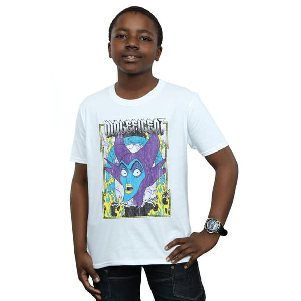 Disney T-shirt med Maleficent-affisch för pojkar