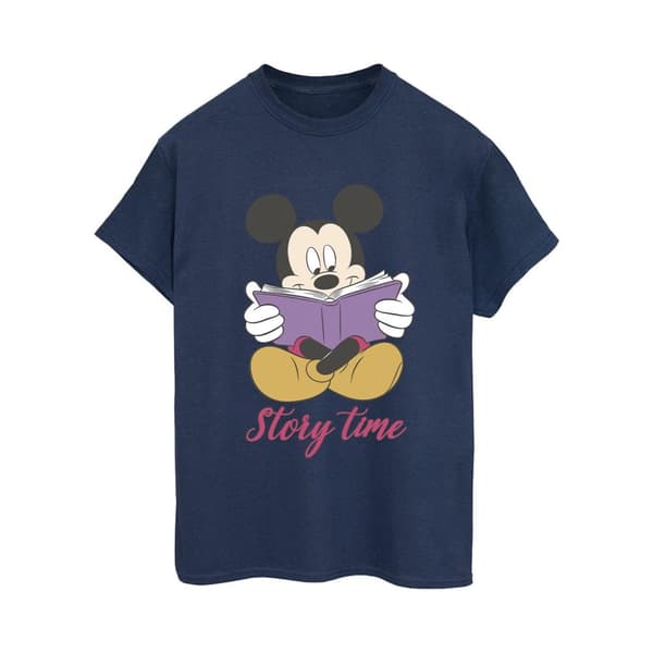 Disney Dam/Tjej Musse Pigg Story Time Boyfriend T-shirt i bomull