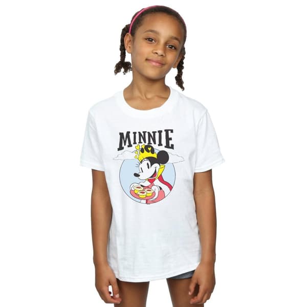 Disney Girls Minnie Mouse Queen Cotton T-Shirt
