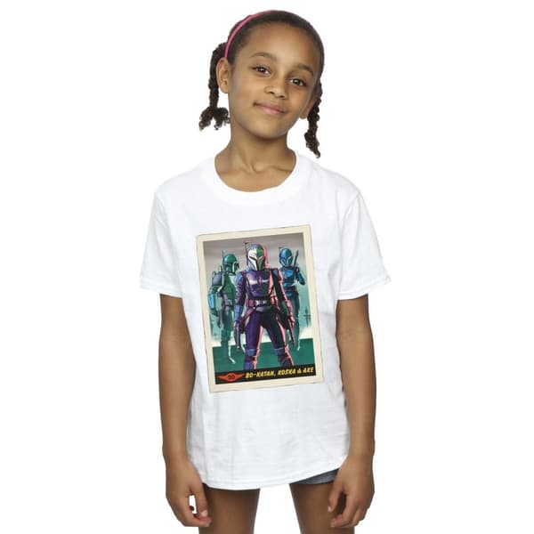 Star Wars Girls The Mandalorian Bo-Katan Koska and Axe Cotton T-Shirt