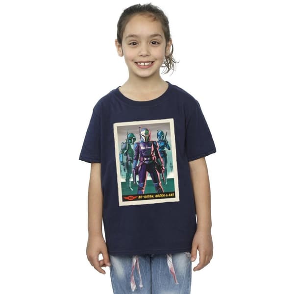 Star Wars Girls The Mandalorian Bo-Katan Koska and Axe Cotton T-Shirt