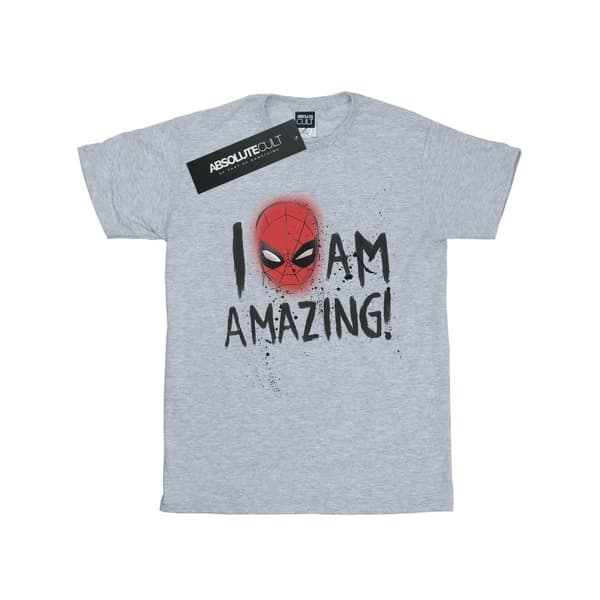 Marvel Mens Spider-Man I Am Amazing T-Shirt