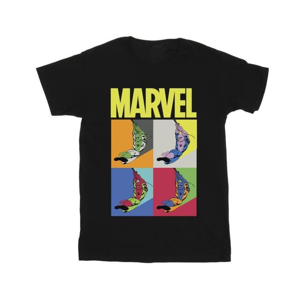 Marvel Spider-Man Pop Art bomulls-T-shirt för flickor