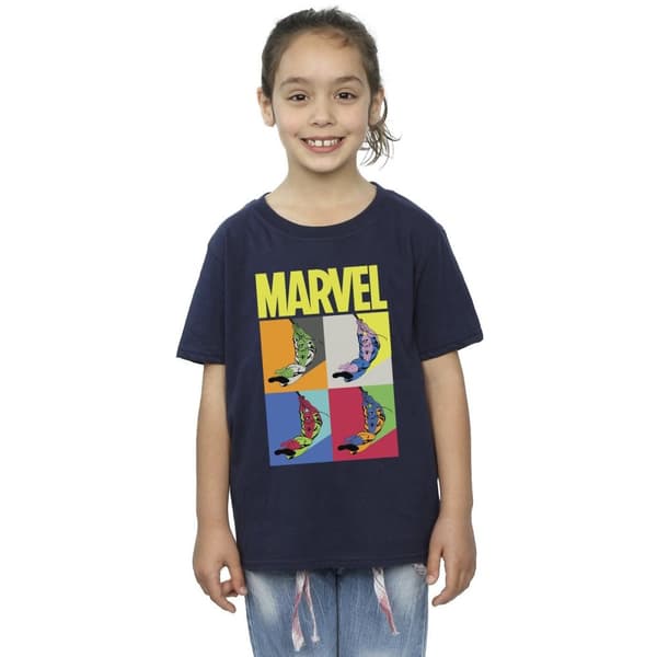 Marvel Spider-Man Pop Art bomulls-T-shirt för flickor