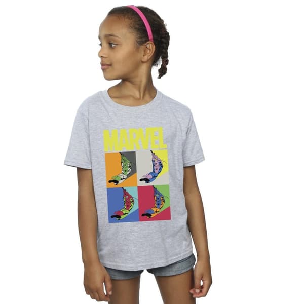 Marvel Girls Spider-Man Pop Art Cotton T-Shirt