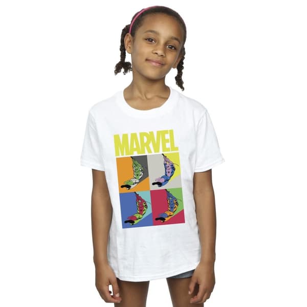 Marvel Spider-Man Pop Art bomulls-T-shirt för flickor