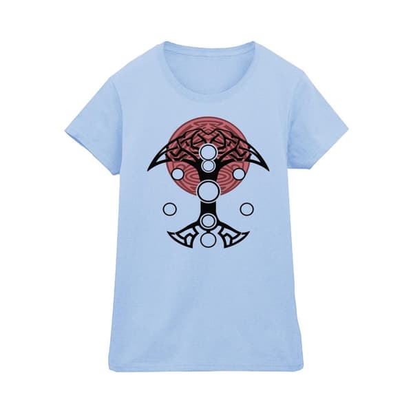 Marvel Dam/Tjej - Thor Love And Thunder Circles - T-shirt i bomull Baby Blue L