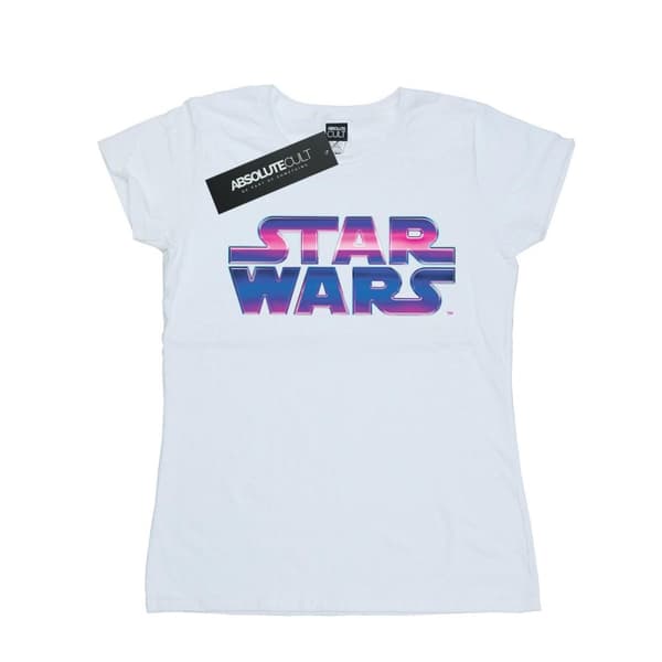 Star Wars T-shirt i bomull med neonlogga - dam/dam