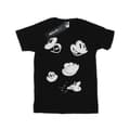 Miniatyrbild 1 av 5: Disney T-shirt i bomull med Musse Pigg-ansikten för flickor