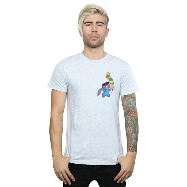 Disney Mens Lilo And Stitch Ice Cream T-Shirt