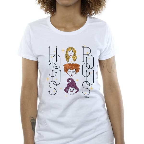Disney Hocus Pocus Faces - bomulls-T-shirt för kvinnor/damer