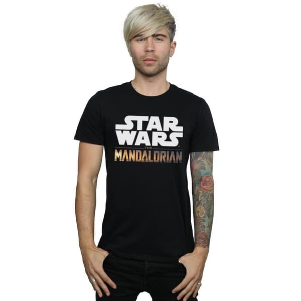 Star Wars Mens The Mandalorian Logo T-Shirt