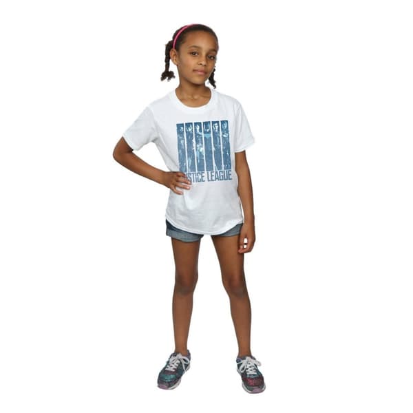 DC Comics Justice League Movie Double Indigo bomulls-T-shirt för flickor
