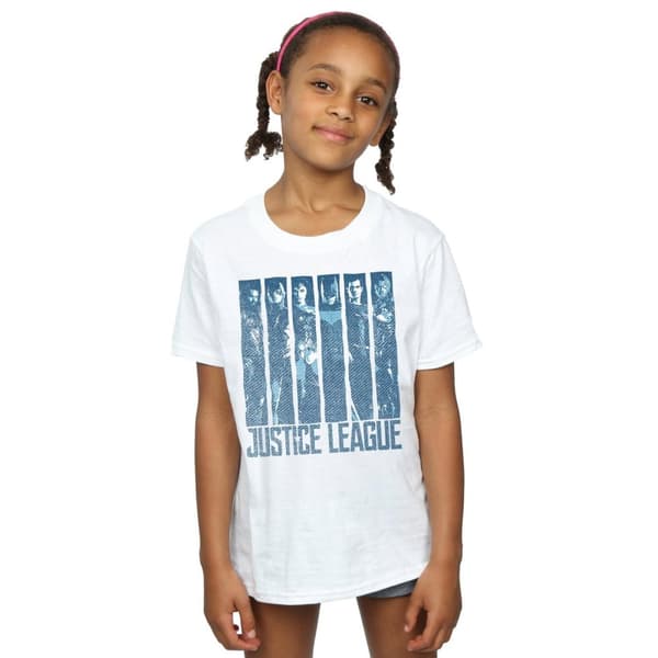 DC Comics Justice League Movie Double Indigo bomulls-T-shirt för flickor