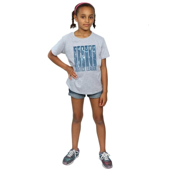 DC Comics Justice League Movie Double Indigo bomulls-T-shirt för flickor