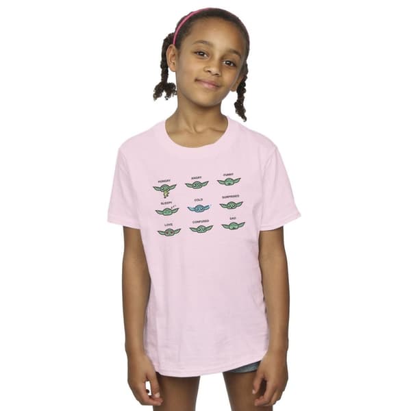 Star Wars Girls Mandalorian Grogu Mood Cotton T-Shirt