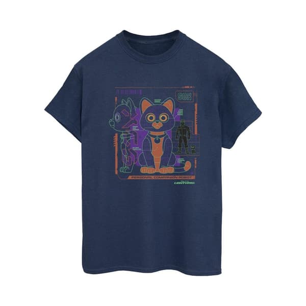 Disney Womens/Ladies Lightyear Sox Technical Cotton Boyfriend T-Shirt