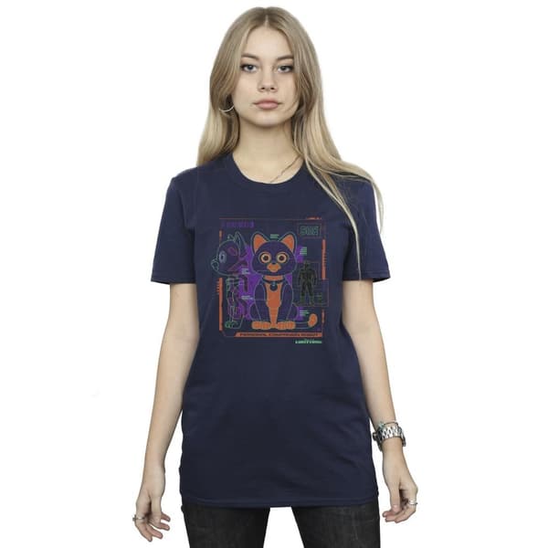 Disney Womens/Ladies Lightyear Sox Technical Cotton Boyfriend T-Shirt