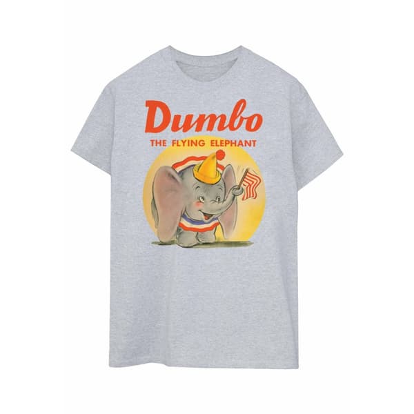 Disney Dam/Lady Dumbo Flygande Elefant Boyfriend T-shirt i bomull