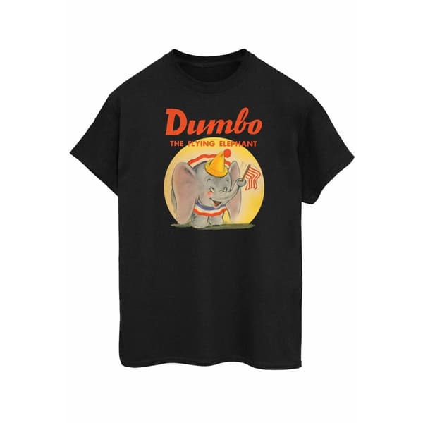 Disney Dam/Lady Dumbo Flygande Elefant Boyfriend T-shirt i bomull