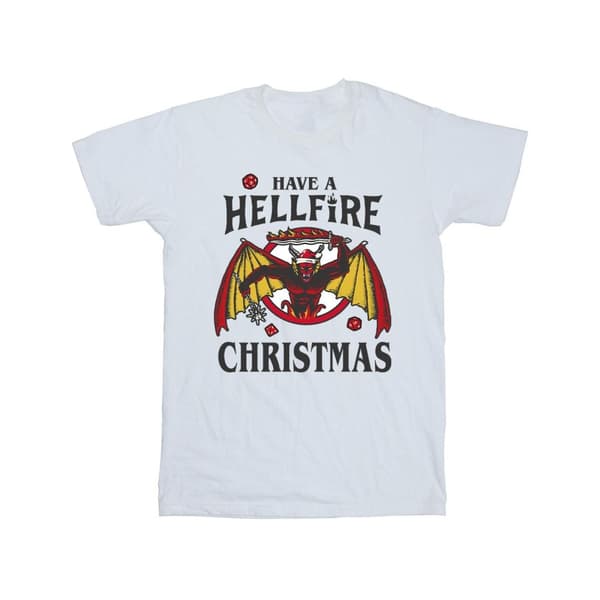 Netflix Stranger Things Hellfire Christmas T-shirt i bomull för flickor