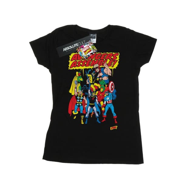Marvel Comics Dam/Tjej Avengers Assemble T-shirt i bomull