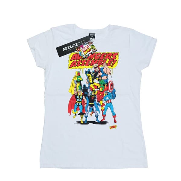 Marvel Comics Dam/Tjej Avengers Assemble T-shirt i bomull