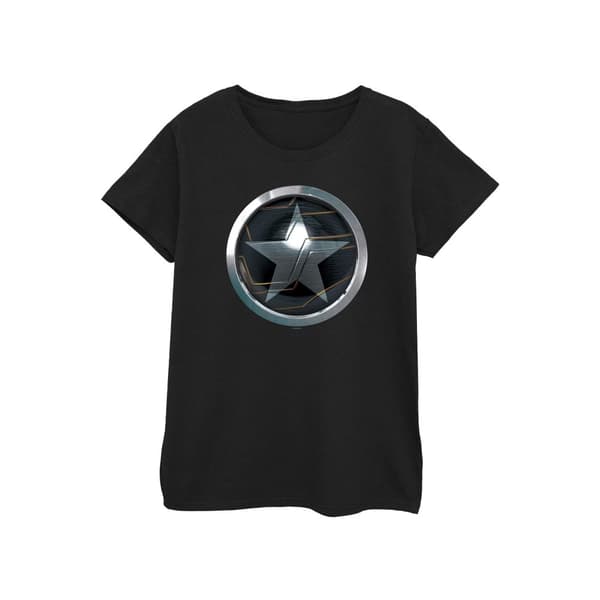 Marvel Dam/Tjej - The Falcon And The Winter Soldier - T-shirt i bomull med bröststjärna