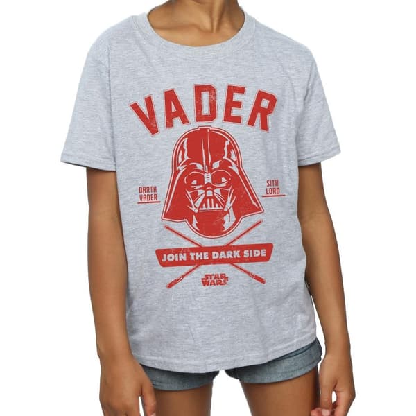 Star Wars Darth Vader Collegiate T-shirt i bomull för flickor