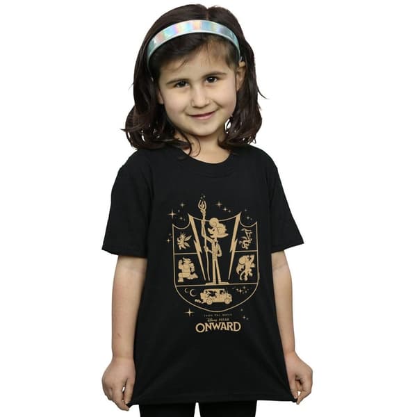 Disney Onward Quest Crest bomulls-T-shirt för flickor
