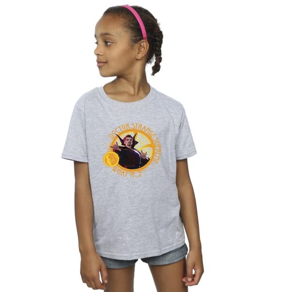 Marvel What If Supreme Dr Strange bomulls-T-shirt för flickor