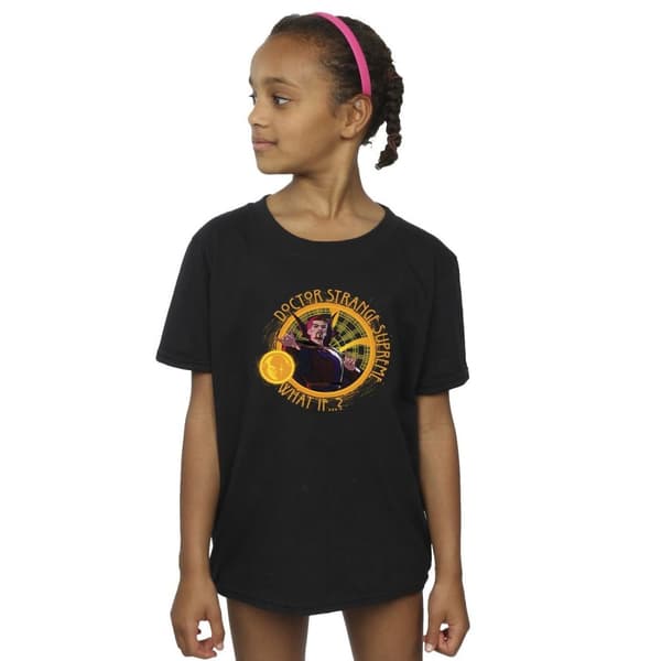 Marvel What If Supreme Dr Strange bomulls-T-shirt för flickor