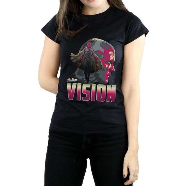 Marvel Womens/Ladies Avengers Infinity War Vision Character Cotton T-Shirt