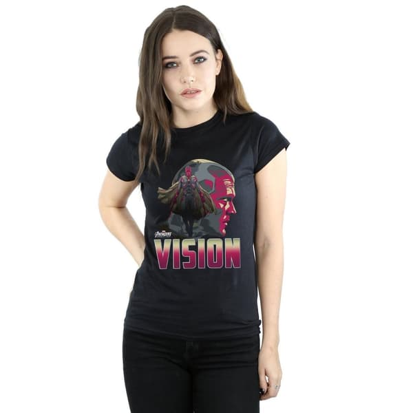 Marvel Womens/Ladies Avengers Infinity War Vision Character Cotton T-Shirt