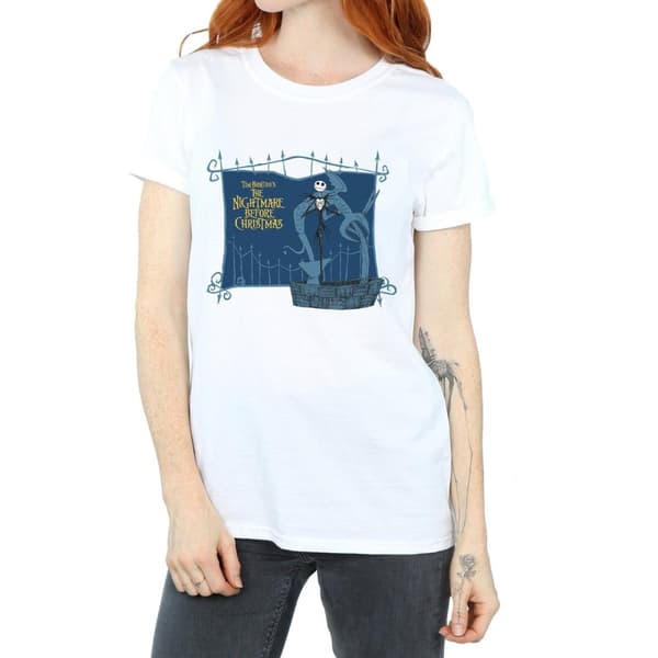 Disney Dam/Lady Nightmare Before Christmas Jack And The Well Boyfriend T-shirt i bomull