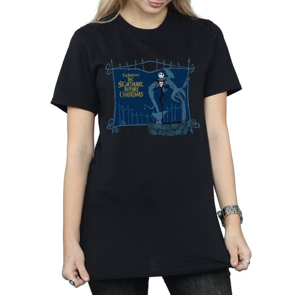 Disney Dam/Lady Nightmare Before Christmas Jack And The Well Boyfriend T-shirt i bomull