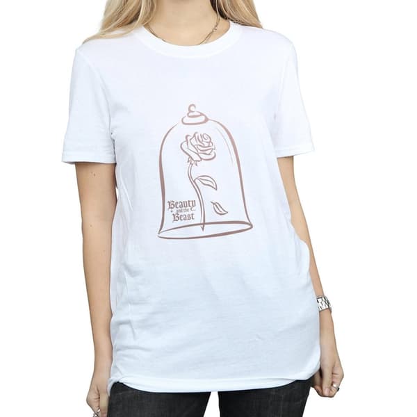 Disney Princess Womens/Ladies Princess Rose Gold Cotton Boyfriend T-Shirt