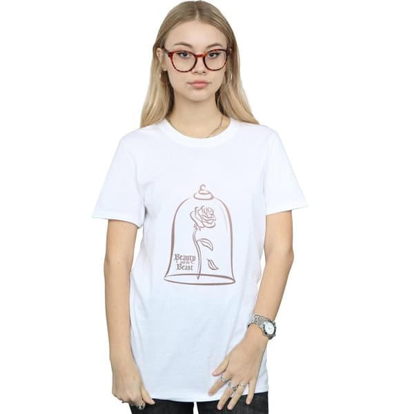 Disney Princess Womens/Ladies Princess Rose Gold Cotton Boyfriend T-Shirt