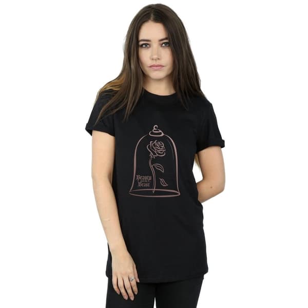 Disney Princess Womens/Ladies Princess Rose Gold Cotton Boyfriend T-Shirt